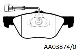 PASTILLAS LITTON ALFA ROMEO 145/6/FIAT MAREA      