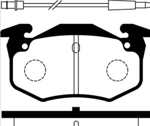 PASTILLAS LITTON PEUGEOT 306/309 C/CABLE CITROEN
