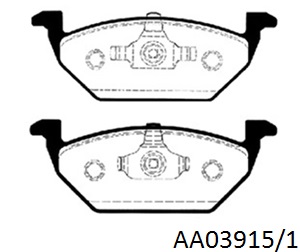 PASTILLAS LITTON AUDI - SEAT- SKODA - V.W BORA -