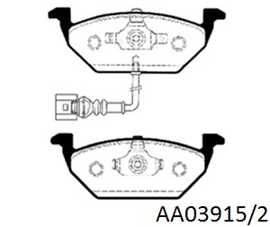 PASTILLAS LITTON V.W.BORA-GOLF 1.9 TDi-1.4-18/AUDI