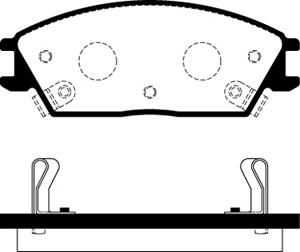 PASTILLAS LITTON HYUNDAI ACCENT - EXCEL - SCOUPE 9