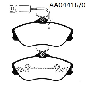 PASTILLAS LITTON 80 - 90 - 100 1.6 - 1.8 96/ // Quattro (85)