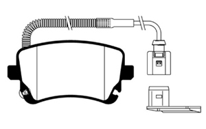 PASTILLAS LITTON Volkswagen Multivan 1.9 Tdi 03/ Trasera