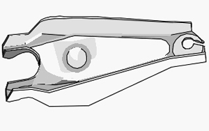 Horquilla Embrague Renault 11 sin fleje