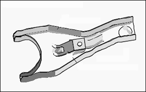 Horquilla Embrague Peugeot 504/505 5V Caja BA7 Embrague Hidr