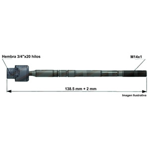 Precap Apex Fiat 128 Sistema Indalmec Hembra 3/4" x 20 Hilos
