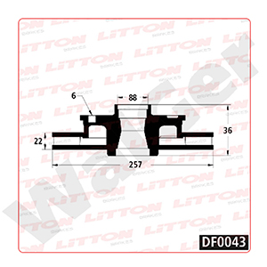 Disco Freno Honda Passport 2.6 4CYL 94/95 Del Ventilado