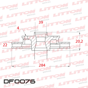 Disco Freno Fiat Coupe 1.5 16V - 2.0 20V 96/... Delant Vent