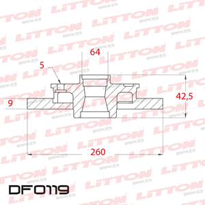 Disco Freno Honda Civic 06/.. Prelude 92/. Tras Solido