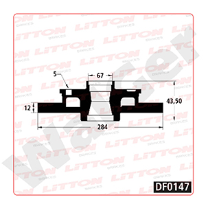 Disco Freno Mercedes Benz C180 1.8 96/.. Trasero Solido
