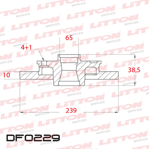 Disco Freno Audi 80 1.3 1.5 1.6 93/. Del Solido