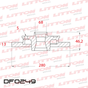 Disco Freno Audi A4 1.6 TD - 1.8 20V TD 94/97 Del Solido