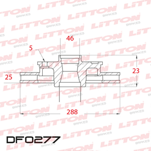 Disco Freno Volkswagen Passat 1.8 Turbo IV-V 92/..Delan Vent