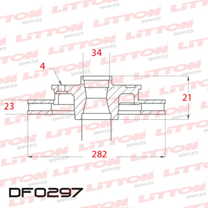 Disco Freno Honda Accord Todos 91/. Del Ventilado