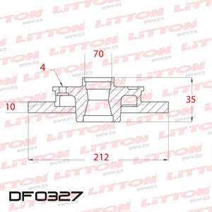 Disco Freno Asia Towner 94 Del Solido