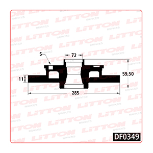Disco Freno Jeep 2.1-2.5 TD- 3.7 V6-4.0 97/01 Trasero Solido