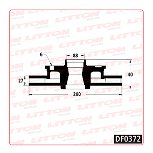 Disco Freno Honda Passport 2.6 4C- 3.2 6C 95/. Del Ventilado