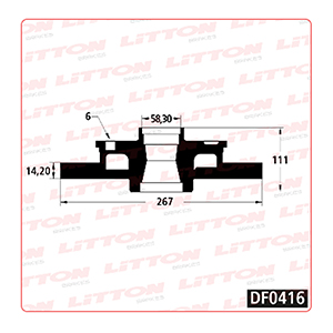 Disco Freno Alfa Romeo AR 8 Todos 96/. Delantero Solido
