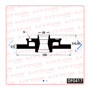 Disco Freno Iveco Daily 49.12-New Daily 96/..Delante Solido