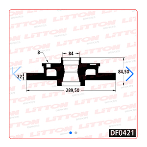 Disco Freno Iveco Daily 49.12-New Daily 96/...Trasero Solido