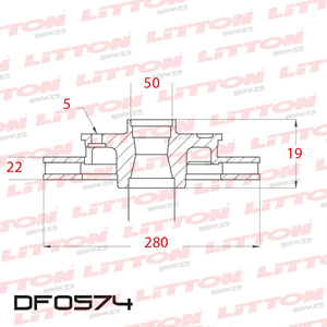 Disco Freno Volkswagen Golf 1.9 TDI ABS Rued 15 04/ Del Vent
