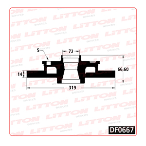 Disco Freno Jeep 3.0 CRDI-4.7-6.1 HEMI 05/.. Trasero Solido