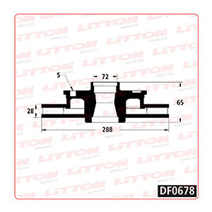 Disco Freno Mercedes Benz L-LS Delante Ventilado
