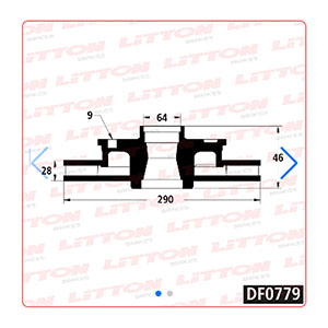 Disco Freno Iveco Daily 25L-35C-35S 08/..Delante Ventilado