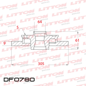 Disco Freno Honda CR-V 2.4 06/. Tras Solido