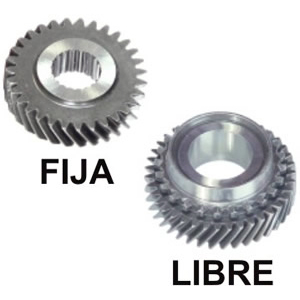Juego Engranajes 5ª Renault 9 / 11 / 19 JB-JC 31/42z (0.74)