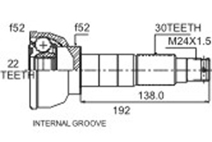 Junta Garma Subaru 4x2 Todos 80/84 Lado Rueda 30/22