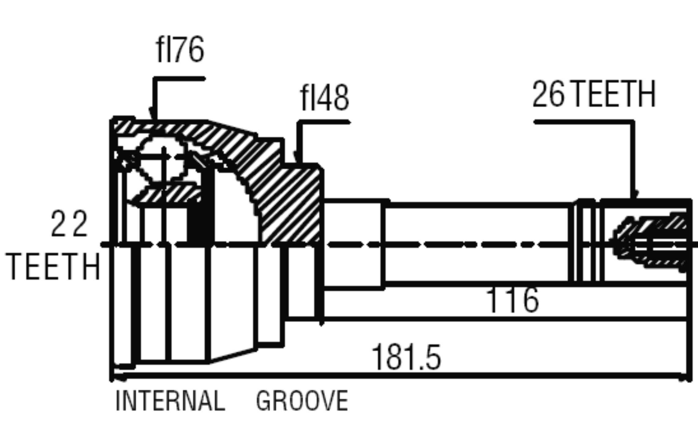 Junta Garma Suzuki Vitara Sidekick 89/.. Lado Rueda 26/22