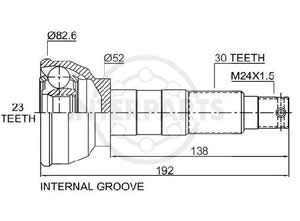 Junta Garma Subaru 4x4 todos 80/4 Lado Rueda 30/23