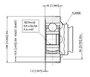 Junta Garma Volkswagen Transporter Passat L/ Caja 33/108mm