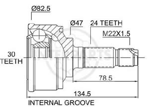 Junta Garma Honda Accord 81/85 Prelude 83/7 Lado Rueda 24/30