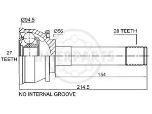 Junta Garma Mitsubishi Pick Up Montero 4x4 83/86 L/R 28/27