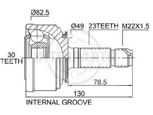 Junta Garma Honda Civic 1.5 84/87 Lado Rueda 23/30