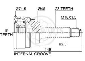 Junta Garma Daewo Matiz Lado Rueda 23/19