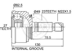 Junta Garma Honda Civic 1.3 4V Manual 84/87 Lado Rueda 23/27