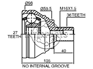 Junta Garma Volkswagen Vento C/Bulon L/Rueda 36/27