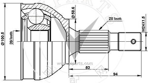 Junta Garma Peugeot 407 2.0 HDI Lado Rueda 28/39