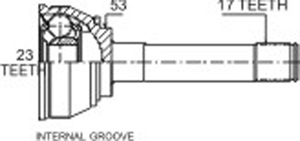 Junta Garma Isuzu Trooper Rodeo Luv 87/91 Lado Rueda 17/23