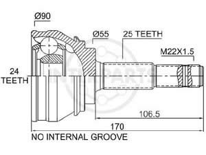 Junta Garma Nissan Sentra Tsuru III 87/95 Lado Rueda 25/24