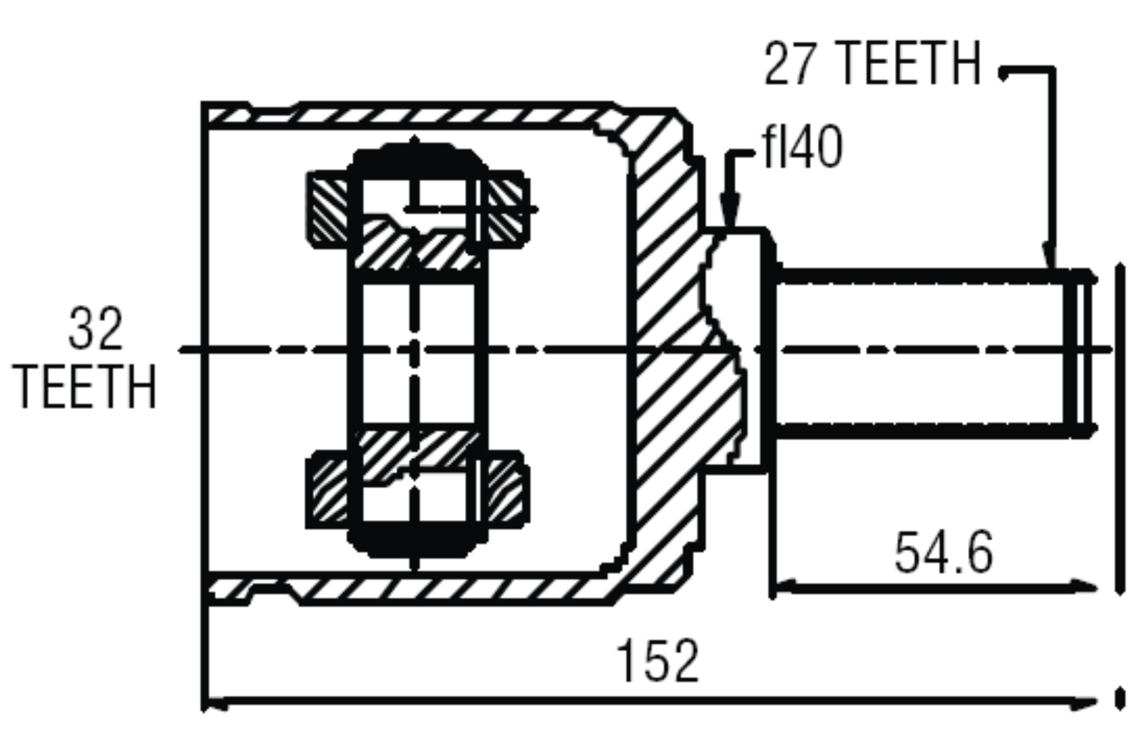 Junta Garma Honda Accord 90/95 Lado Caja Izquierdo 27/32