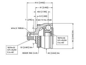 Junta Garma Audi A4 1.8 Turbo ABS 45z PASSAT 96/.. 33/30 C/B