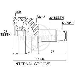 Junta Garma BMW X5 Lado Rueda 30/27 seguro medio