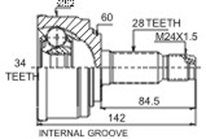 Junta Garma Honda Accura Legend 87/90 Lado Rueda 28/34