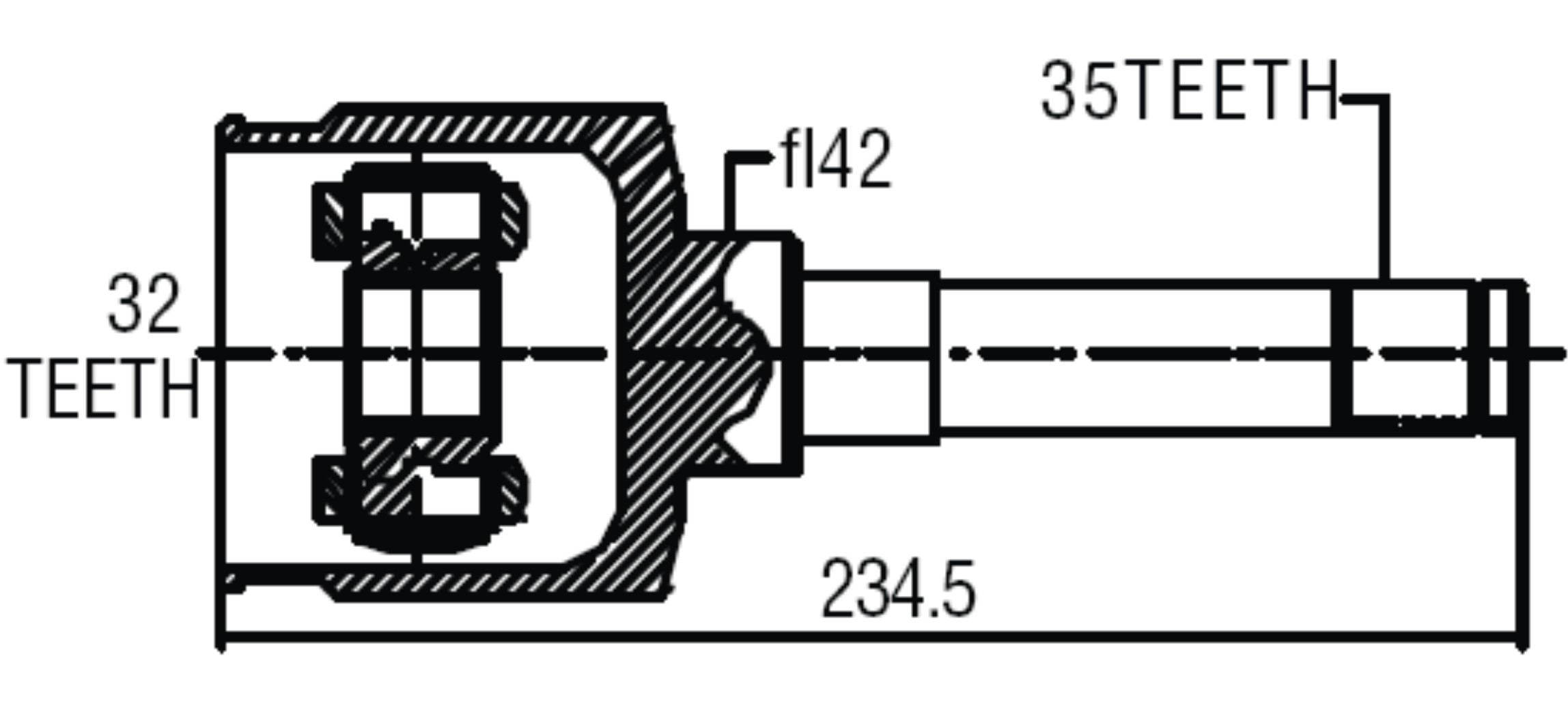 Junta Garma Mazda 626 93/96 Lado Caja Izq 35/32