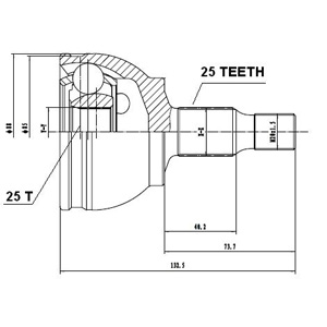 Junta Garma Mercedes Benz Clase B Lado Caja 25/25