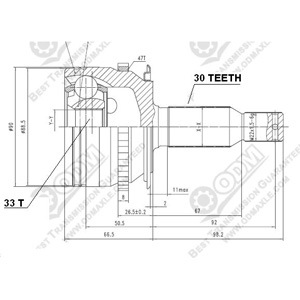 Junta Garma Mitsubishi L-200 Abs 47z Lado Rueda 30/33